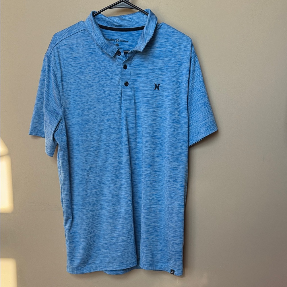 Hurley Men's Light Blue Polo Shirt